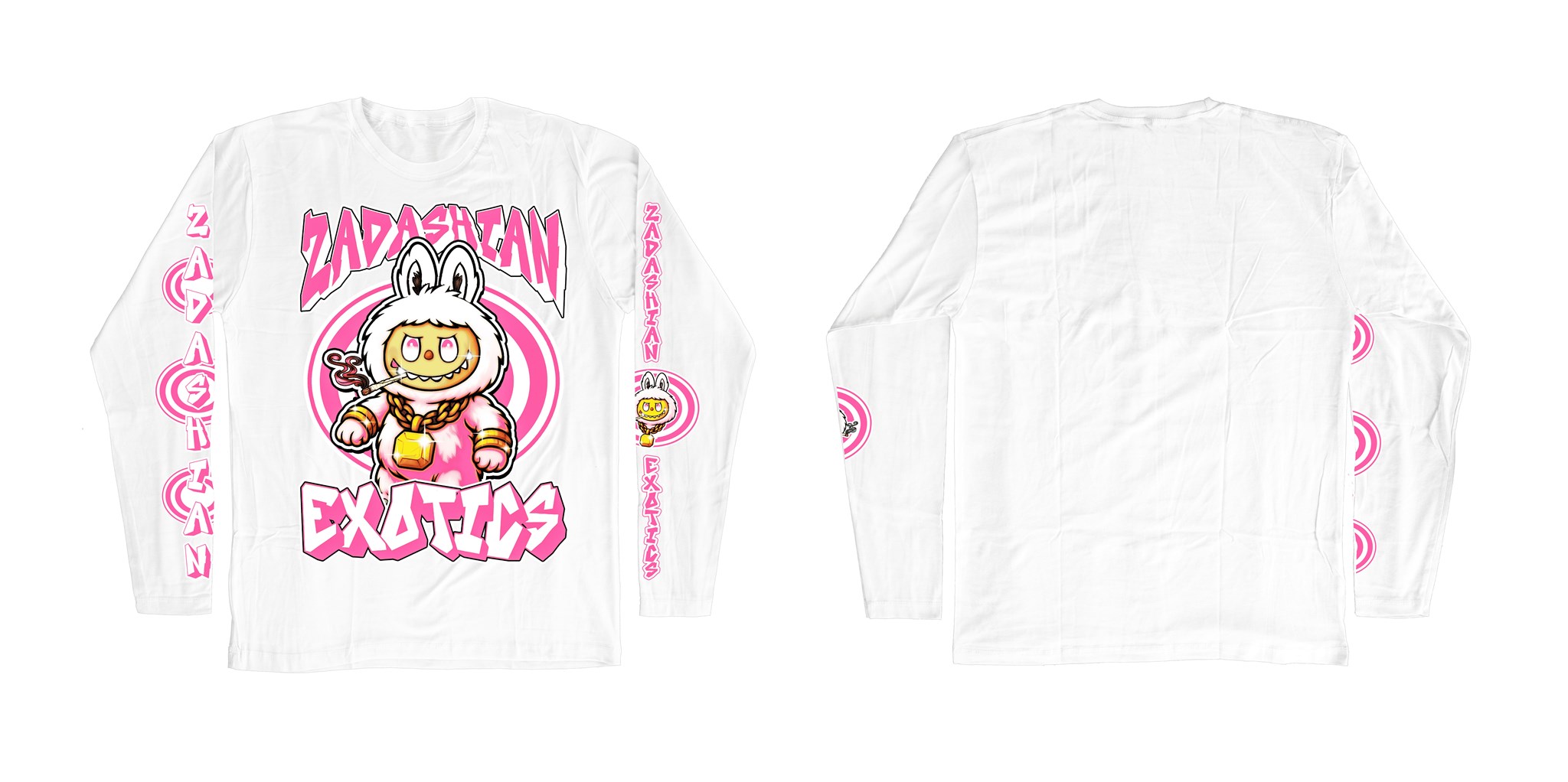 Bild von Zadashian Exotics - "Zabubu" Longsleeve 2 [weiß]